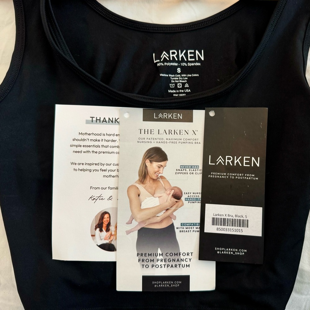 Larken X-Bra | Black | Small | Pumping + Nursing Bra